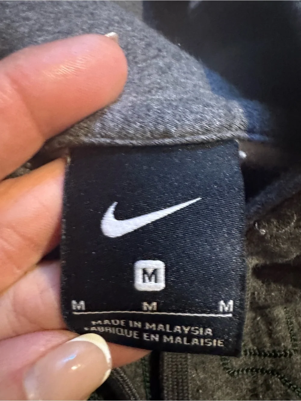 Nike Gray MSU Hooded Sweatshirt with Green Script